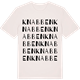 Vintage White t-shirt med Knabben ordlek t-shirt