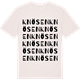 Vintage White t-shirt med Knösen ordlek t-shirt