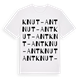 White t-shirt med Knut-Ant ordlek t-shirt