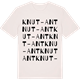 Vintage White t-shirt med Knut-Ant ordlek t-shirt