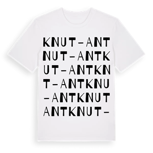 Knut-Ant ordlek t-shirt – ekologisk bomull t-shirt från Pinshirt