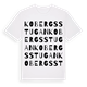White t-shirt med Kobergsstugan ordlek t-shirt