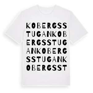 Kobergsstugan ordlek t-shirt – ekologisk bomull t-shirt från Pinshirt