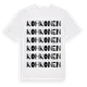 White t-shirt med Kohkonen ordlek t-shirt