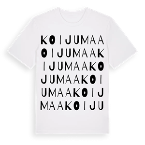Koijumaa ordlek t-shirt – ekologisk bomull t-shirt från Pinshirt