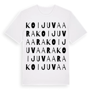 Koijuvaara ordlek t-shirt – ekologisk bomull t-shirt från Pinshirt