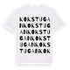 White t-shirt med Kokstugan ordlek t-shirt