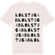 Vintage White t-shirt med Kokstugan ordlek t-shirt