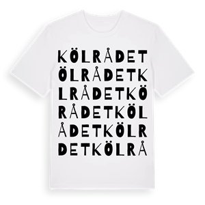 Kölrådet ordlek t-shirt – ekologisk bomull t-shirt från Pinshirt