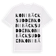 Konibäcksudden ordlek t-shirt