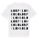 Korpilombolo ordlek t-shirt