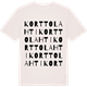 Vintage White t-shirt med Korttolahti ordlek t-shirt