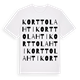 Korttolahti ordlek t-shirt