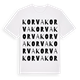 White t-shirt med Korva ordlek t-shirt