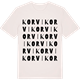 Vintage White t-shirt med Korvi ordlek t-shirt