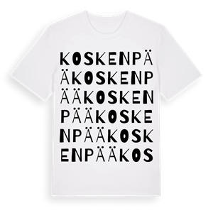 Koskenpää ordlek t-shirt – ekologisk bomull t-shirt från Pinshirt