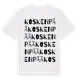 White t-shirt med Koskenpää ordlek t-shirt