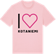 Pink Cotton t-shirt med Jag älskar Kotaniemi t-shirt stort tryck
