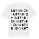 White t-shirt med Kotaniemi ordlek t-shirt