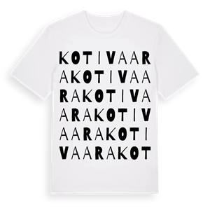 Kotivaara ordlek t-shirt – ekologisk bomull t-shirt från Pinshirt