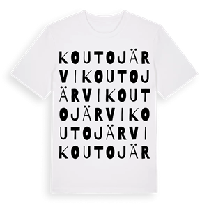 Koutojärvi ordlek t-shirt – ekologisk bomull t-shirt från Pinshirt