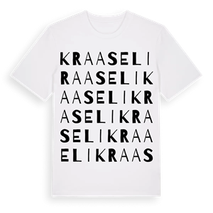 Kraaseli ordlek t-shirt – ekologisk bomull t-shirt från Pinshirt