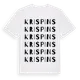 White t-shirt med Krispins ordlek t-shirt