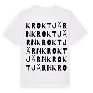Kroktjärn ordlek t-shirt – ekologisk bomull t-shirt från Pinshirt