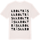 Vintage White t-shirt med Krokträsk ordlek t-shirt