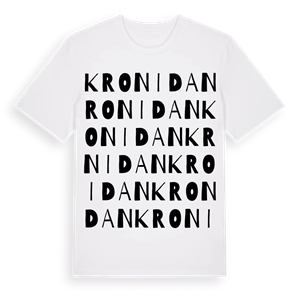 Kronidan ordlek t-shirt – ekologisk bomull t-shirt från Pinshirt