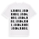 White t-shirt med Kronlund ordlek t-shirt