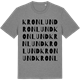 Mid Heather Gray t-shirt med Kronlund ordlek t-shirt