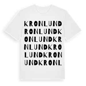 Kronlund ordlek t-shirt – ekologisk bomull t-shirt från Pinshirt