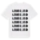 White t-shirt med Kronlund ordlek t-shirt