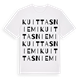 White t-shirt med Kuittasniemi ordlek t-shirt