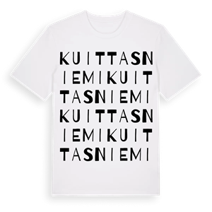 Kuittasniemi ordlek t-shirt – ekologisk bomull t-shirt från Pinshirt