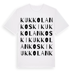 Kukkolankoski ordlek t-shirt – ekologisk bomull t-shirt från Pinshirt