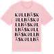Pink Cotton t-shirt med Kullnäs ordlek t-shirt