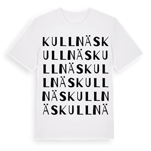 Kullnäs ordlek t-shirt – ekologisk bomull t-shirt från Pinshirt