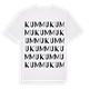 White t-shirt med Kummu ordlek t-shirt