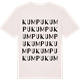 Vintage White t-shirt med Kumpu ordlek t-shirt