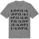 Mid Heather Gray t-shirt med Kumpula ordlek t-shirt