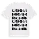White t-shirt med Kunoön ordlek t-shirt