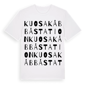 Kuosakåbbå station ordlek t-shirt – ekologisk bomull t-shirt från Pinshirt