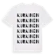 White t-shirt med Kurkinen ordlek t-shirt