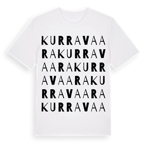 Kurravaara ordlek t-shirt – ekologisk bomull t-shirt från Pinshirt