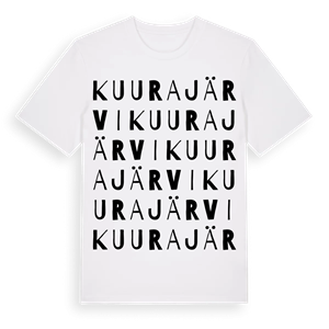 Kuurajärvi ordlek t-shirt – ekologisk bomull t-shirt från Pinshirt