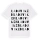 White t-shirt med Laduviken ordlek t-shirt