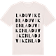 Vintage White t-shirt med Laduviken ordlek t-shirt