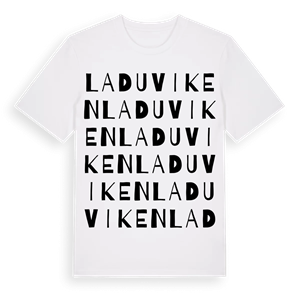 Laduviken ordlek t-shirt – ekologisk bomull t-shirt från Pinshirt
